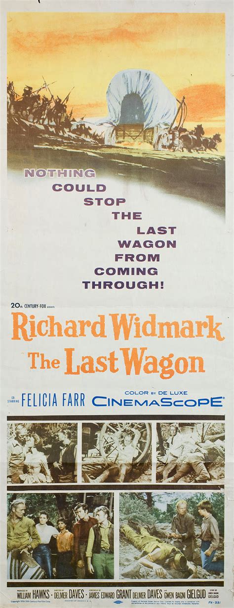 The Last Wagon 1956 U.S. Insert Poster - Posteritati Movie Poster Gallery