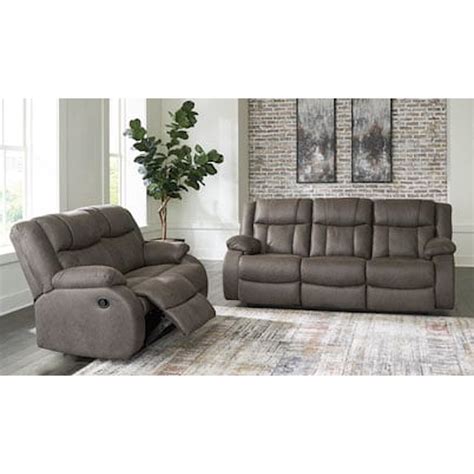 Signature Design by Ashley First Base 6880488x1+6880486x1 Contemporary Sofa & Loveseat Living ...