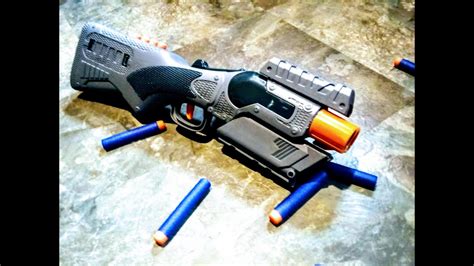 Nerf Shotgun Pistol Mod Overview (Adventure Force Double Fire) - YouTube