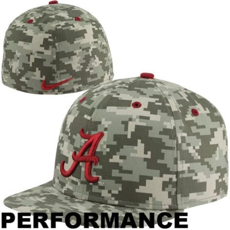 Nike Alabama Crimson Tide True Authentic Baseball Fitted-Camo Hat ...