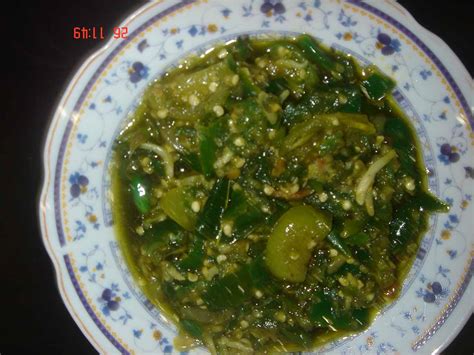 green chilie sauce ( sambal cabe hijau padang ) | Indonesian Original Recipes