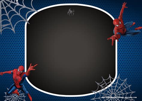 Spiderman Invitations Free Template