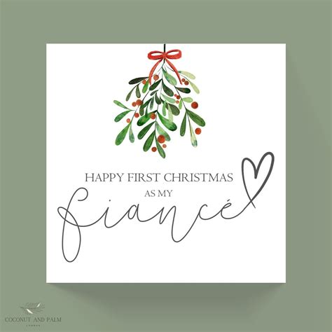 Christmas Card to Fiancé - Etsy UK