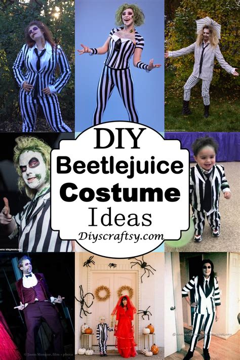 26 DIY Beetlejuice Costume Ideas - DIYsCraftsy