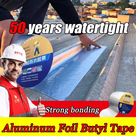 Upgrade and thicken!!!! Aluminum Foil Butyl Waterproof Tape For roof ...