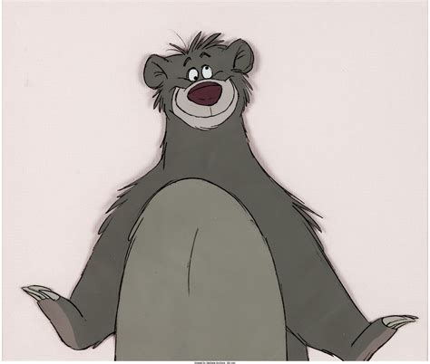 The Jungle Book Baloo Production Cel (Walt Disney, 1967). "Of all the bear necessities ...