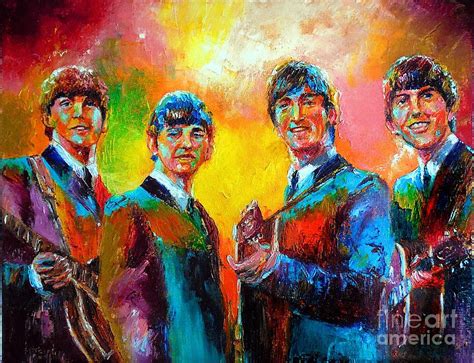 The Beatles Painting by Leland Castro