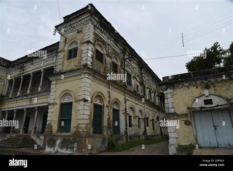 Beautiful Ramnagar fort with colorful incredible detailed architecture in Varanasi or banaras ...