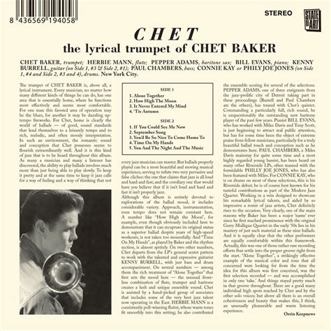 The Lyrical Trumpet of Chet Baker - Jazz Messengers