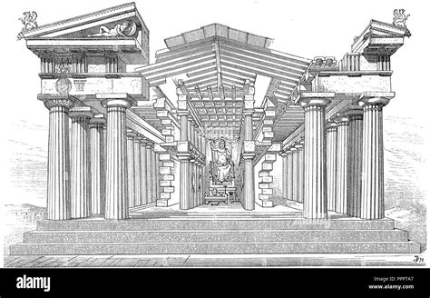 Temple of zeus, olympia reconstruction hi-res stock photography and ...