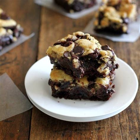 Chocolate Chip Cookie Brownies Recipe - Pinch of Yum