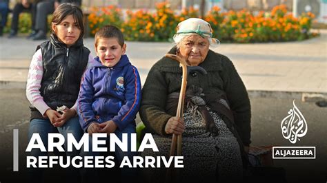 Armenia receives more than 20,000 refugees from Nagorno-Karabakh - YouTube