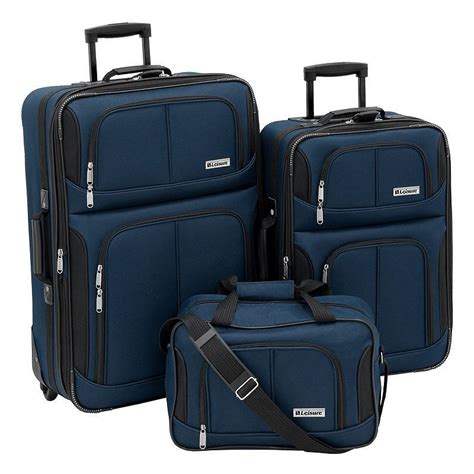 Leisure Trio 3-pc. Luggage Set | Luggage sets, Navy, Trendy fashion