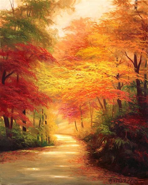 Timeline Photos - Happy Thanksgiving | Autumn painting, Landscape paintings, Canvas painting