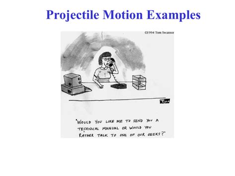 Projectile Motion Examples