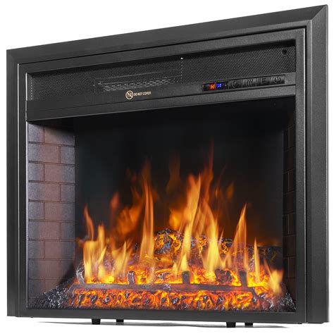 Barton Insert Electric Fireplace Flame Stove Adjustable Flame Timer ...