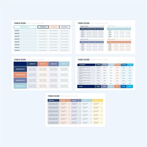 Table Charts Powerpoint Fully Editable Templates Table Chart Powerpoint Templates Presentation ...