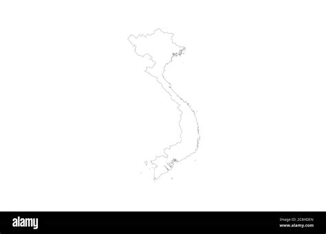 Vietnam map outline vector illustration Stock Vector Image & Art - Alamy