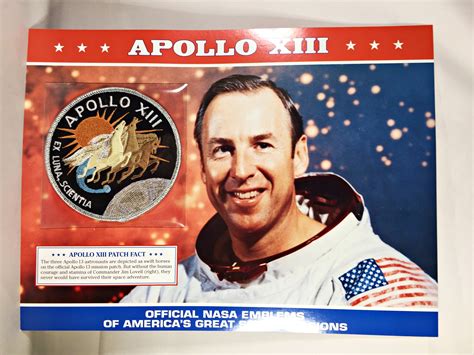 APOLLO XIII (Commander Jim Lovell) NASA Space Mission Emblem Patch ...
