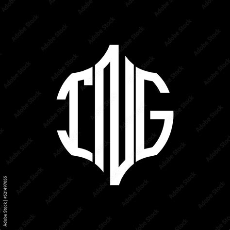 TNG letter logo. TNG best black background vector image. TNG Monogram logo design for ...