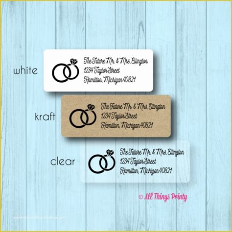 Wedding Address Labels Template