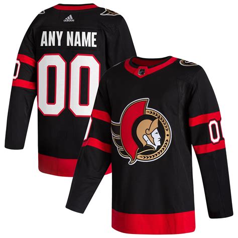 Men's Ottawa Senators adidas Black 2020/21 Home - Authentic Pro Custom ...