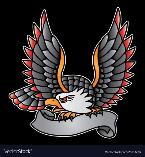 Vintage eagle logo vector image on VectorStock | Eagle vector, Vector logo, Vector free