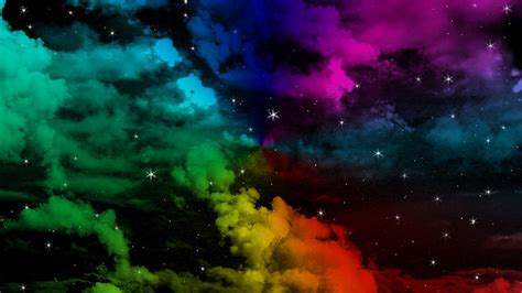 rainbow night sky by jeffeng2091 on DeviantArt