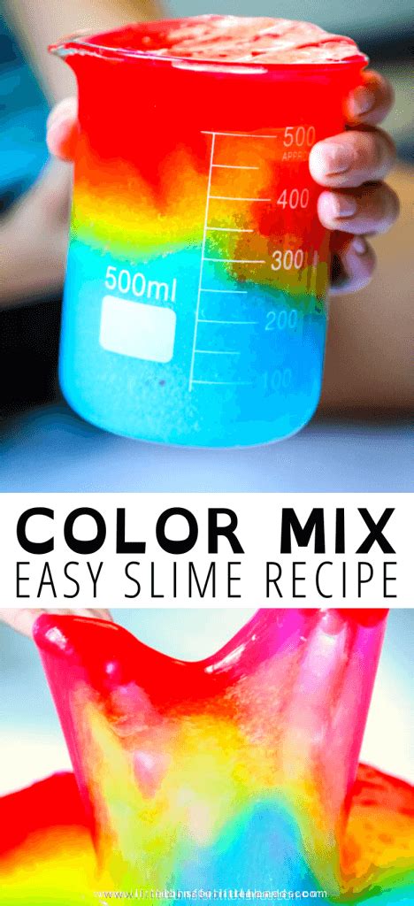 Amazing Multi Colored Slime - Little Bins for Little Hands