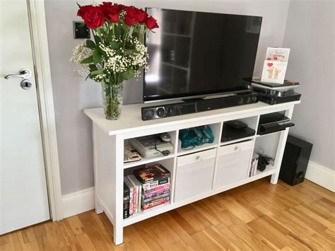 White IKEA TV stand / Media Unit | Ikea tv stand, Ikea tv, Home decor