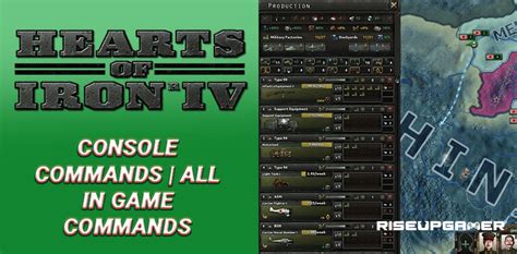 Hearts Of Iron IV: Console Commands | All In Game Commands