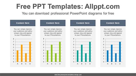 Vertical Bar Chart PowerPoint Template for free