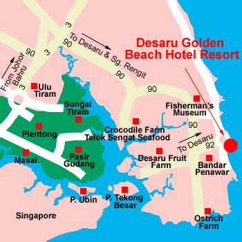 Location Map - Desaru Golden Beach Resort
