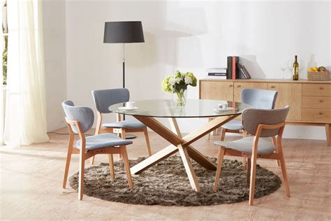 Contemporary Round Dining Table Brisbane