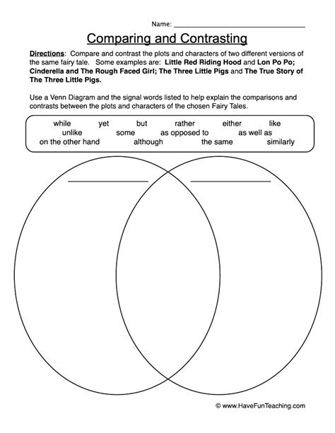 Venn Diagram Comparing And Contrasting - Quotes Type