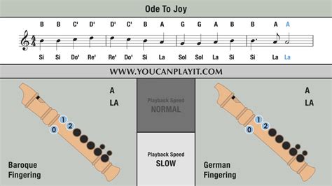 How to play Ode to Joy on the Recorder Easy Tutorial - YouTube