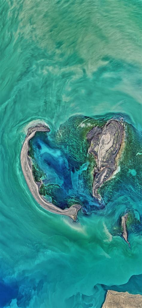Wallpaper NASA, satellite photography, sea, earth 7680x4320 UHD 8K Picture, Image