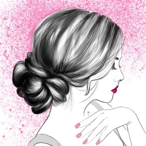 Help : ) ....Need illustrations based on photos of hairstyles for women ...