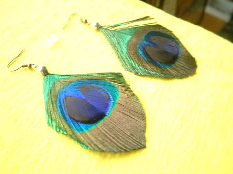 Peacock Feather Earrings (SILVER) | Peacock Feather Earrings… | Flickr