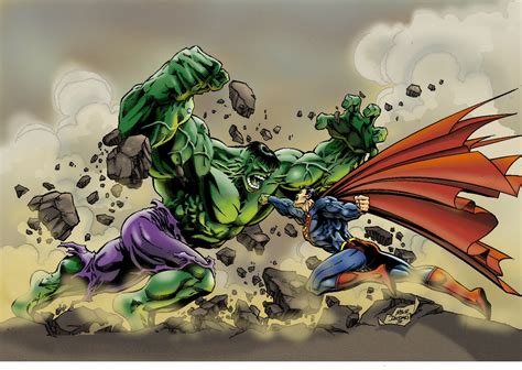 Superman Vs Hulk - Marvel Comics VS. DC Comics Photo (36219211) - Fanpop