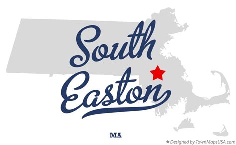 Map of South Easton, MA, Massachusetts