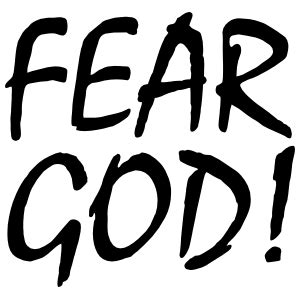 Fear God! Sticker