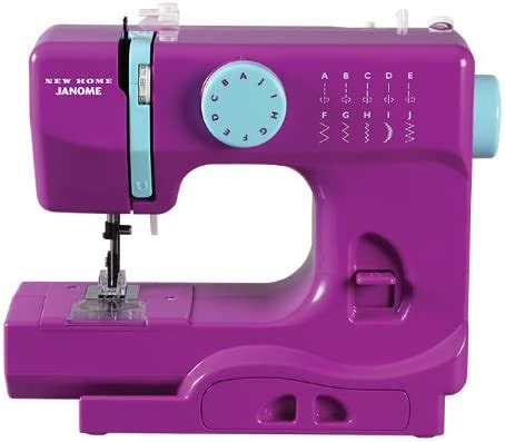 Amazon.com: Janome Purple Thunder Basic, Easy-to-Use, 10-Stitch Portable, Compact Sewing Machine ...