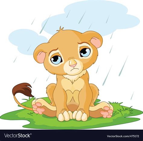 Cartoon lion cub Royalty Free Vector Image - VectorStock