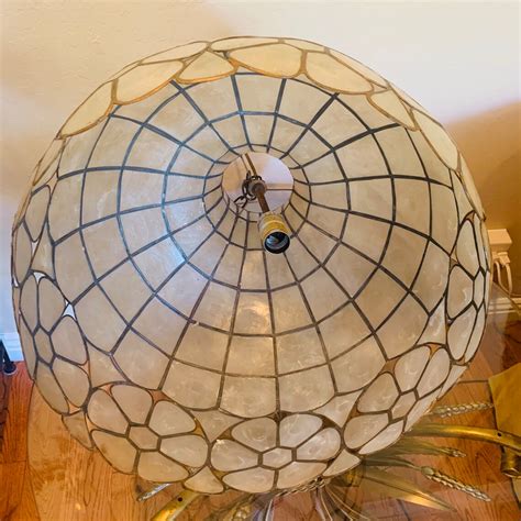 Capiz Shell Pendant Light Fixture | Etsy