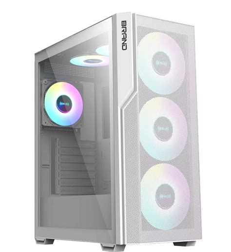 Full White Eatx Gaming Case 360mm Radiator Without Screws Left Side ...