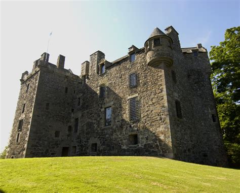 Elcho Castle is a 16th century fortified mansion with three projecting towers, built as a ...