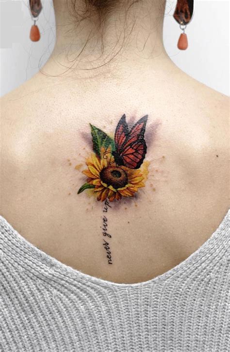 How to Choose the Perfect Design for Your Tattoo | Sunflower tattoos, Tattoos, Butterfly tattoo