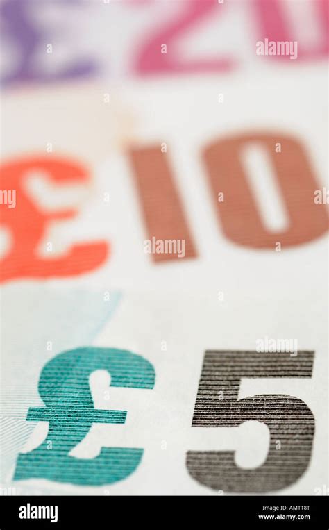 British Pound Notes Close Up Stock Photo - Alamy