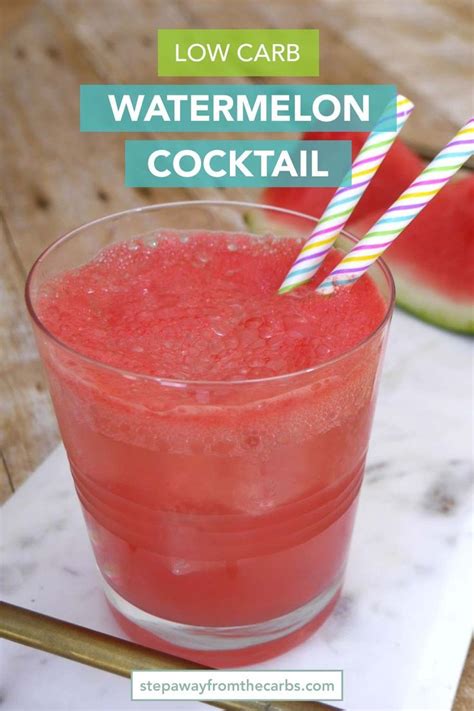 Low Carb Watermelon Cocktail - Step Away From The Carbs | Low carb alcoholic drinks, Sugar free ...